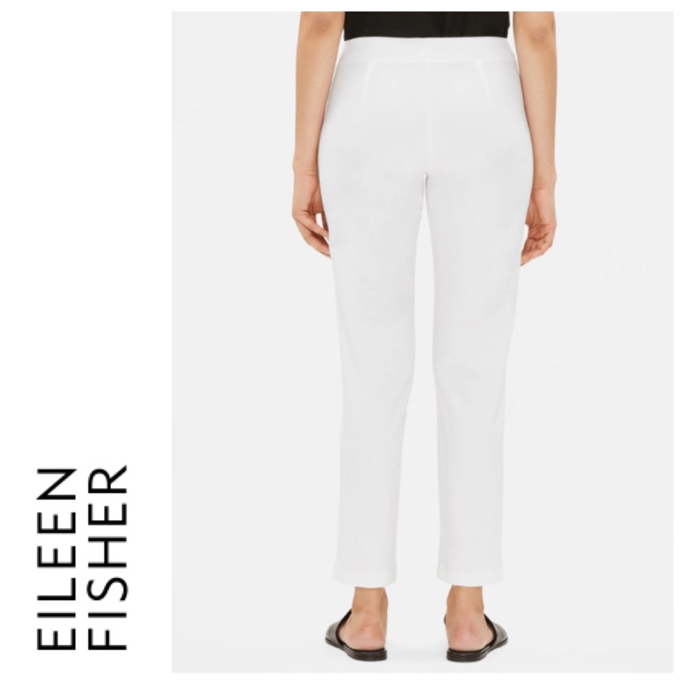 NWT EILEEN FISHER WHITE SLIM ANKLE PANTS NWT SIZE XXS